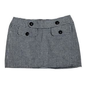 Wet Seal Vintage Y2K Houndstooth Mini Skirt Small